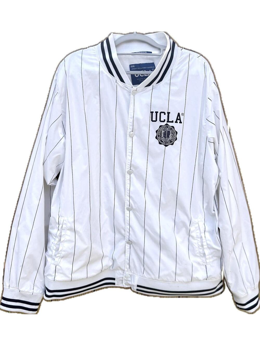 UCLA button up jacket 3X baseball style
